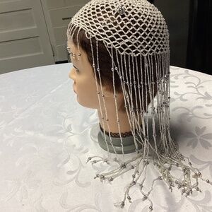 Beaded hat / cloch FLAPPER FUN HEAD PIECE 💃💃💃💃💃